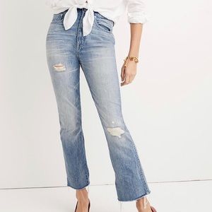 Madewell Rigid Demi Boot Crop Jeans, size 28